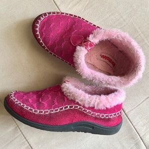 Girl’s Pink Fur Shoes Slip On